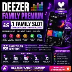 DEEZER FAMILY PREMIUM – 5 INVITATIONS AVAILABLE – 1 MONTH FULL ACCESS