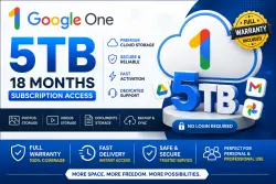 Мгновенная доставка | Google One 5 ТБ, доступ на 18 месяцев | Без авторизации