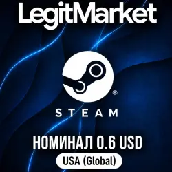 STEAM 0,6$ | STEAM WALLET CARD | GLOBAL | КЛЮЧ АКТИВАЦИИ | АВТО