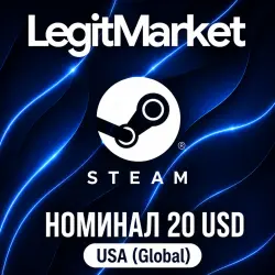 STEAM 20$ | STEAM WALLET CARD | GLOBAL | КЛЮЧ АКТИВАЦИИ | АВТО