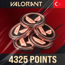 4325 VP Valorant TURKEY KEY — DIGITAL GIFT CODE (TR REGION) AUTO