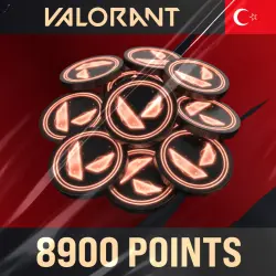 8900 VP Valorant TURKEY KEY — DIGITAL GIFT CODE (TR REGION) AUTO
