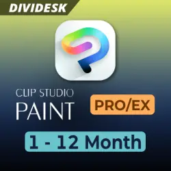 Clip Studio Paint | Subscription v5 (PRO/EX) | 1-12M