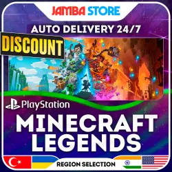 Minecraft Legends · PS4/PS5 · TR/UA/IN/US · AUTO 24/7 · DISCOUNT 13.08