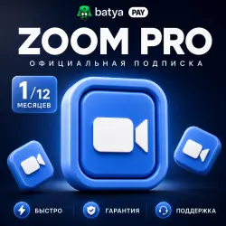 Подписка Zoom Workplace [PRO / BUSINESS] - 1 / 12 месяцев на новый или продление