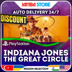 Indiana Jones and the Great Circle · PS5 · TR/IN/PL/US · AUTO 24/7 · DISCOUNT 13.08