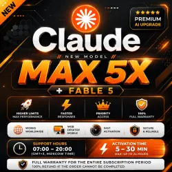 Claude Max 5X + Fable 5 | 1-Month Private Subscription | Full Warranty