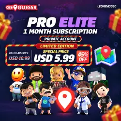 [LIMITED] GeoGuessr Pro Elite | 1 Month Subscription (Personal Account) + 15000 Coins