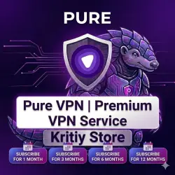PURE VPN PREMIUM подписка на 1\3\6\12 Месяцев