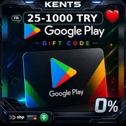 Google Play Gift Code • Турция (TR) • 25-1000 TRY