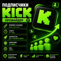 Подписчики Kick | Провайдер |