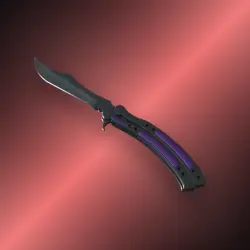Butterfly Knife | Ultraviolet | Закалённое в боях