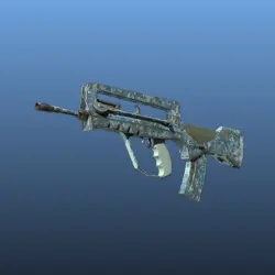 FAMAS | Cyanospatter (Well-Worn)