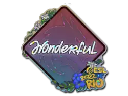 Sticker | w0nderful (Glitter) | Rio 2022