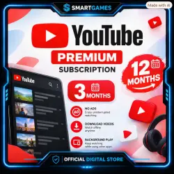 YouTube Premium — 3/12 Months | Individual Subscription