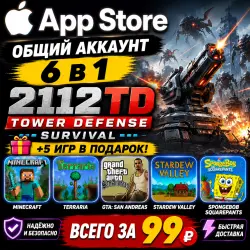 2112TD: Tower Defense Survival ios iPhone iPad AppStore Account 6-in-1