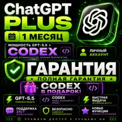 ChatGPT Plus for 1 month + CODEX (personal account) instant issuance