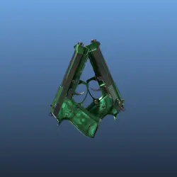 Dual Berettas | Polished Malachite (Minimal Wear)