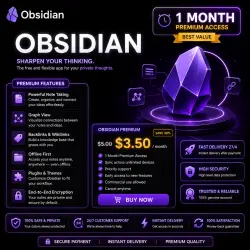 OBSIDIAN PREMIUM SUBSCRIPTION | FULL ACCESS TO SYNC & PUBLISH | 1–12 MONTHS