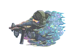 Sticker | Pushing Smokes (Glitter)