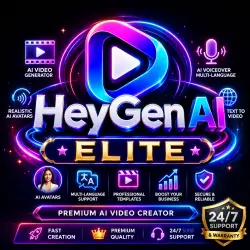 HeyGen AI Элита | Премиум-генератор AI-видео | Круглосуточная поддержка и