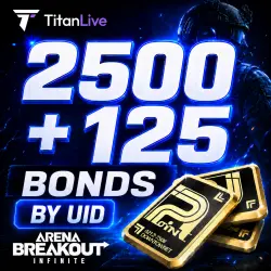 24/7 | Arena Breakout Infinite 2500 + 125 BONDS | by UID | Auto Delivery