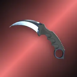 Karambit | Blue Steel | Немного поношенное