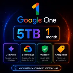 Обновите Google One 5 ТБ на 1месяцев | ПОЛНАЯ