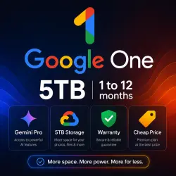 Upgrade Google One 5TB 1/3/6/12 months | FULL WARRANTY