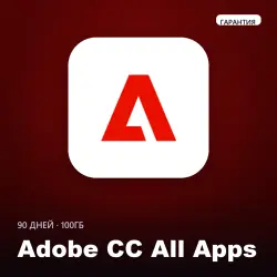 Adobe Creative Cloud All Apps 90 days | On your account | All apps + 100GB + Warranty