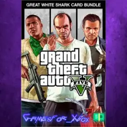 Grand Theft Auto V and Great White Shark Card Bundle XBOX