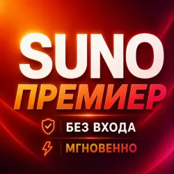 SUNO ИИ — PREMIER — 12 МЕСЯЦ — БЕЗ ВХОДА