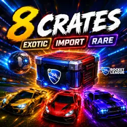TWITCH DROPS ROCKET LEAGUE 2 EXOTIC CASE + 3 IMPORT CASE + 3 Very Rare CASE