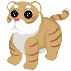 Lunar Gold Tiger | Adopt Me! — Roblox, лот №282230