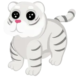 Lunar White Tiger | Adopt Me! — Roblox, лот №282381