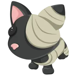 Halloween Black Mummy Cat | Adopt Me! — Roblox, лот №283254