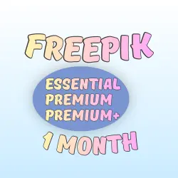 FREEPIK ESSENTIAL / PREMIUM / PREMIUM+ – 1 MONTH