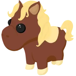 Shetland Pony Dark Brown | Adopt Me! — Roblox, лот №284457