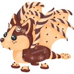 Chocolate Chip Bat Dragon | Adopt Me! — Roblox, лот №285555