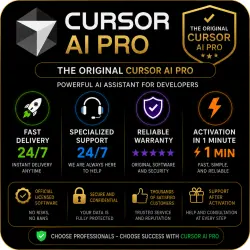 Cursor AI Pro | Original Package | Quick Activation | 24/7 Support
