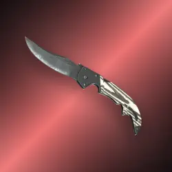 StatTrak Falchion Knife | Black Laminate | Поношенное