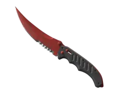 Flip Knife | Crimson Web (Well-Worn)