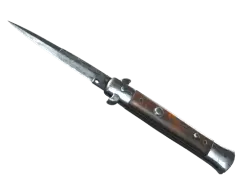 Stiletto Knife | Damascus Steel (Battle-Scarred)