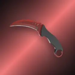 StatTrak Talon Knife | Crimson Web | Немного поношенное