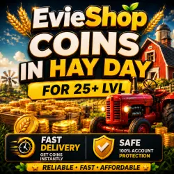 HAY DAY COINS (for 25+ account lvl)