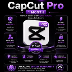 CapCut Pro 1 Month Premium | Instant Delivery | Full Pro Features