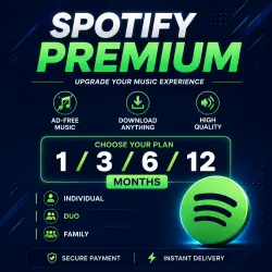 SPOTIFY PREMIUM (1–12 MONTHS) | RU+GLOBAL TopUp Your Account