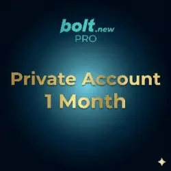 Bolt.new Pro Private Account 1 Month