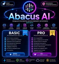 Abacus AI Premium | Передовая ИИ-платформа | 30-дневная пробная версия | Круглосуточная поддержка и