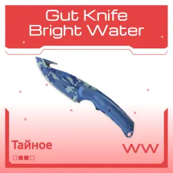 Gut Knife | Bright Water | Поношенное